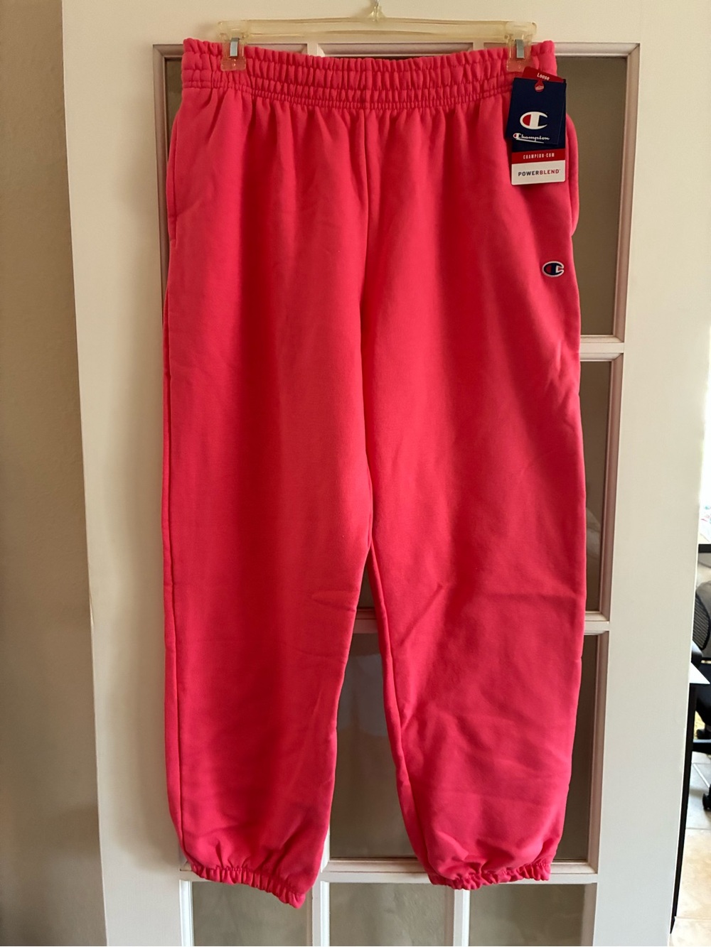 Champion Ladies Bright Coral Sweatpants - Loose Fit NWT